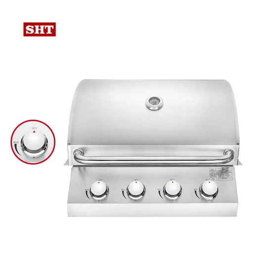 4 Burner Modular Outdoor Kitchen Machine Rotisserie Natural Gas BBQ Grill