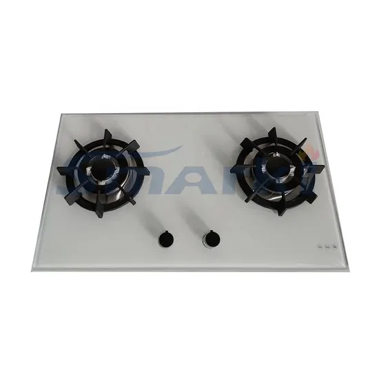 White Electric Glass Gas Cooktop 2 Burner Gas Stove Hob