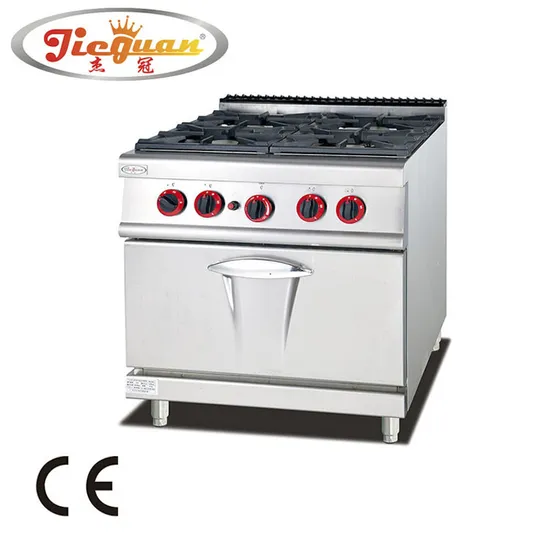 Gh-987A Stainless Steel with 4-Burner and Gas Oven (CE certificate) The Oven Is Equipped with Piezoelectric Gas Stove