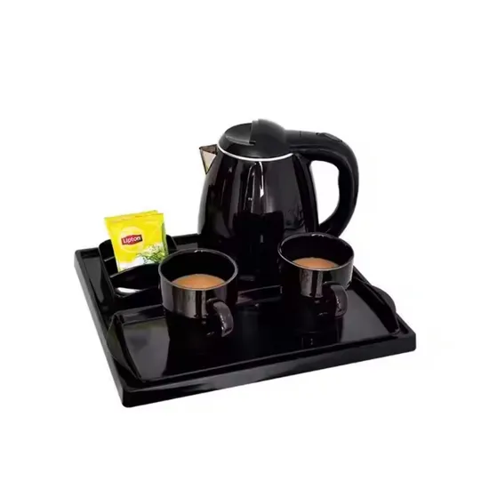 Portable 1.2L Double Wall Electric Kettle Fast Heating Stainless Steel Tea Warmer