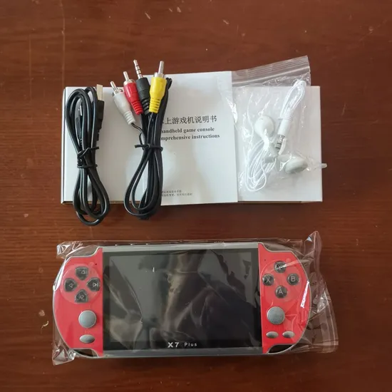 Hot Sale 5.1inch Connect to TV Portable X7plus Handheld Game Console with Open Source System