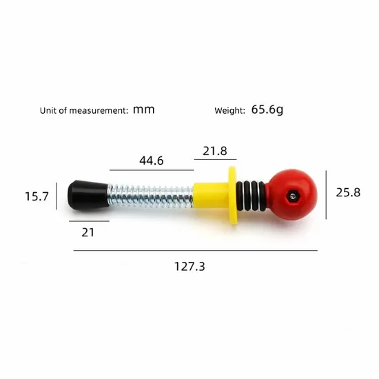 10PC Carnival Pinballs Machine Pinballs Launcher Shooters Spring Manual Pull Tir Rod