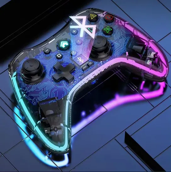 Transparent Joystick Switch PRO Breathing Bt Controller Game Controller Gamepad
