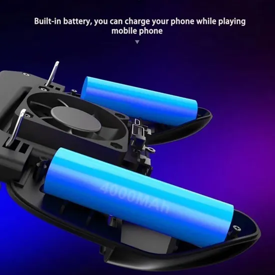 Sr 4000mAh Mobile Power Game Handle Shooter Trigger Cooling Fan Mobile Game Pubg Controller for iPhone and Android