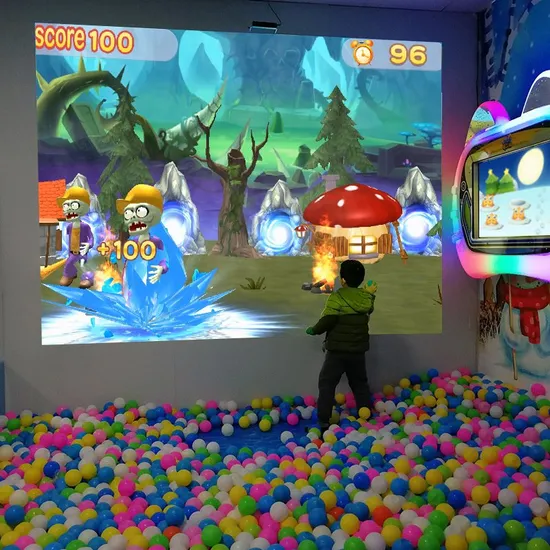 Interactive Projection Game Virtual Reality Games Motion Capture Interactive Wall Projection System for Kids