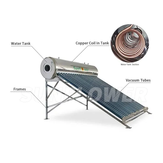 200L Rooftop Pre-Heated Solar Hot Water Heater with Copper Coil for Domestic Hot Water