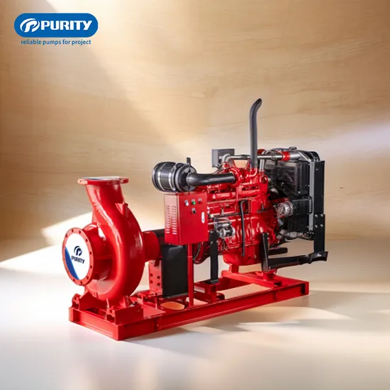 High Capacity Diesel Fire Pump Engine for Emergency Fire Fighting Operations