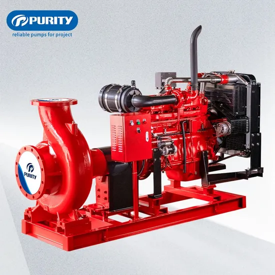 65X40mm High Pressure Diesel Engine Fire Pump with Mechanical Seal