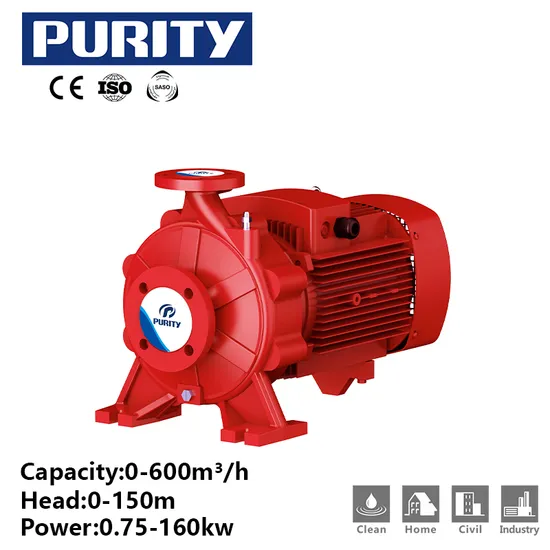 Purity 7.5kw Industrial Cast Iron Centrifugal Pump with Quality NSK Bearing