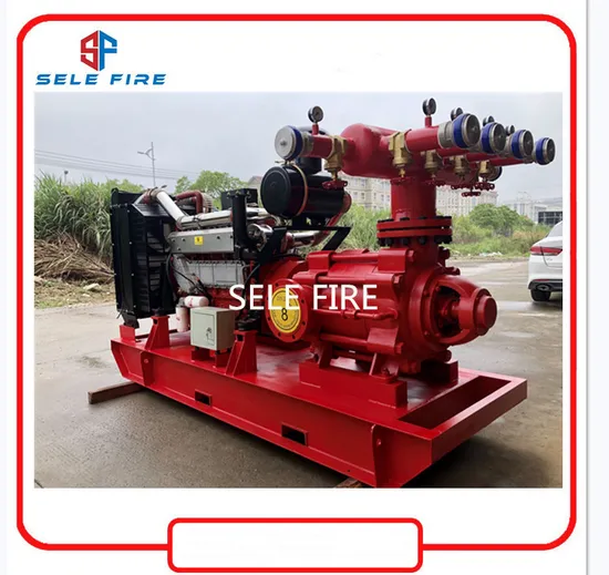 UL/FM Listed Diesel Engine Fire Pump, Multistage Centrifugal Fire Fighting Pump, Diesel Water Pump, Fire Hydrant Sprinkler Pump, Centrifugal Fire Water Pump