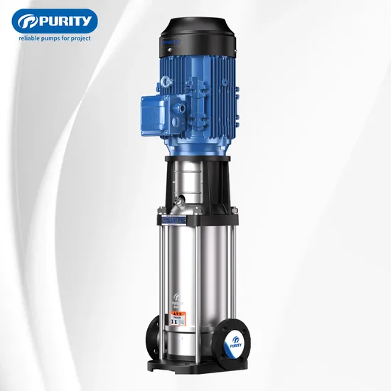Vertical Stainless Steel High Pressure Centrifugal Multistage Pump with Head 30m
