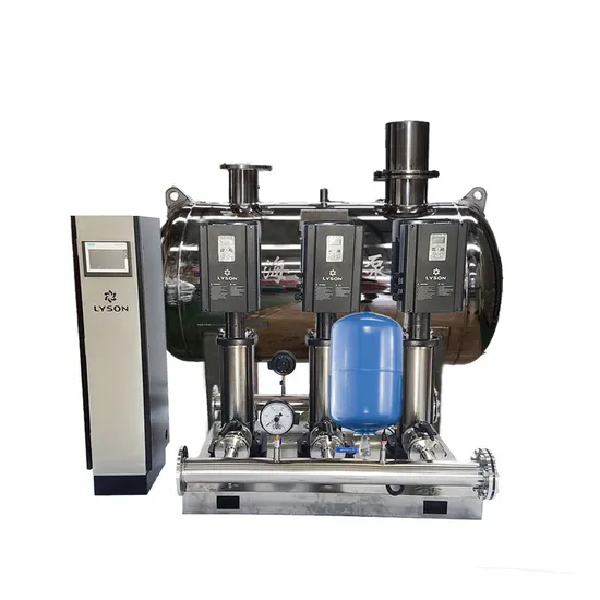 Equipment for Pressurized Water Supply of Pressure-Free Tube Network