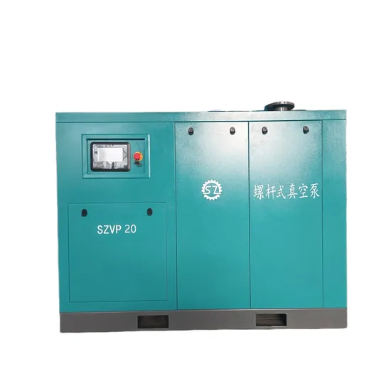China Sanzhi Hot Sale Sanzhi Oil Lubrication Screw Vacuum Pump with Permanent Magnet Frequency Conversion Technology for Ceramics Processing