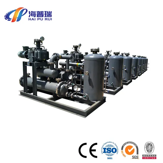 Double Stage Oil Free Roots Pump Units with Rotary Vane Backing Pump
