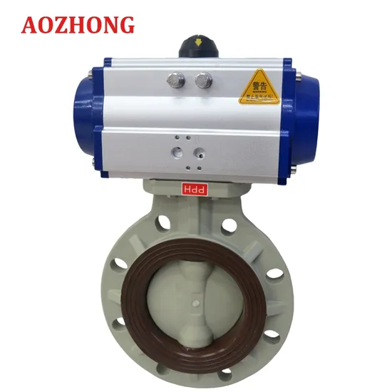 Pph Pneumatic Wafer Plastic Control Butterfly Valve at Type Automatic