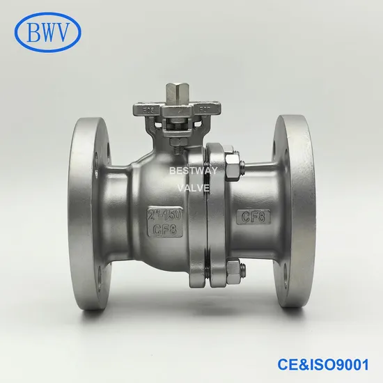ANSI 150lb/JIS 10K/DIN Pn16 Flanged Ends Stainless Steel Floating Ball Valves