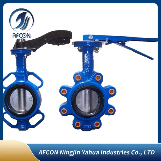 China Factory DN150 Lug Type Manual Butterfly Valve Price