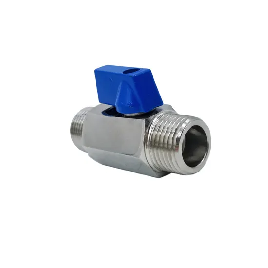 External Thread Stainless Steel Brass Mini Ball Valve for Hose and Pipe