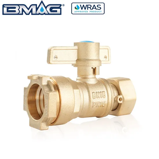 Bmag Wras DN15 Pn16 Forged Brass Lockable Ball Valve with Swivelling Nut