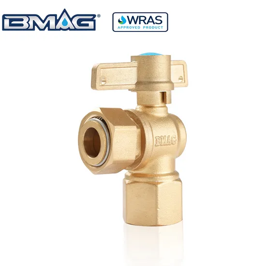 Bmag 1/2"-2" DN15 Cw617n Anti-Theft Meter Valve Brass Lockable Water Meter Valve for HDPE Pipe