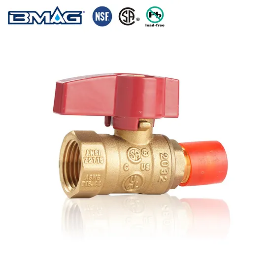 Bmag Lead Free Brass Shut off Valve Forged Brass Gas Ball Valves