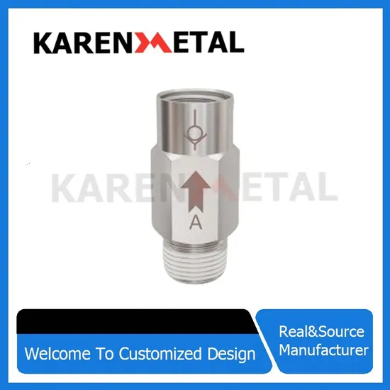 Durable Straight Through Check Valve with Quick Connector One-Way Air Fitting