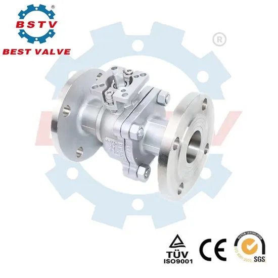 Bstv Carbon Steel Wcb Stainless Steel Pneumatic Actuator High Platform Mounting Pad Floating Flanged Ball Valve ASME Standard