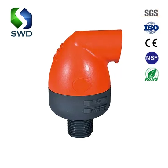 Swd Design Irrigation Water Pipe Plastic Air Valve Air Release Valve for Farm Irrigation System