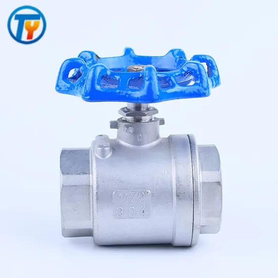 New Design Corrosion and High Temperature Resistance Through Manual Switch. 2PC Stainless Steel Vale Thread 304 Ball Valve