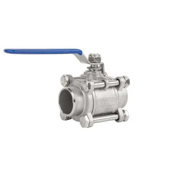 SS304 316 201stainless Steel Butt Welding Connection 3PC Ball Valve