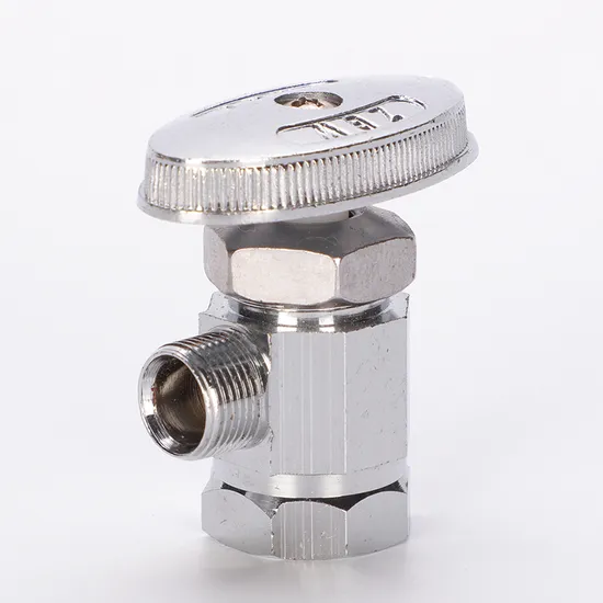 OEM Chrome Plated Forged Brass Angle Stop Valve with ABS Handle