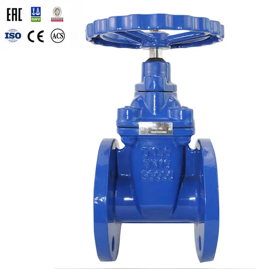 DIN F4 Flanged 4 Inch Gate Valve Manufacture Supplier with Prices Ductile Iron Sluice Valve with Resilient Seat