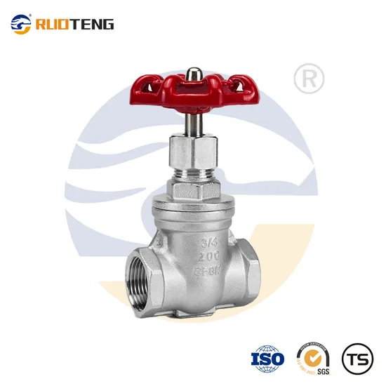 [Ruoteng] 304/316 Female Thread/ Screw Ends BSPT NPT Globe Valve Stainless Steel Gate Valve