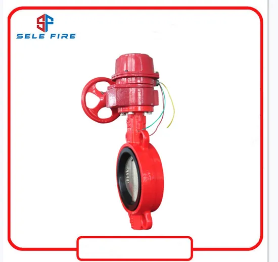 High Quality 300psi Gear Operated Butterfly Valve UL/FM Approved with Tamper Switch