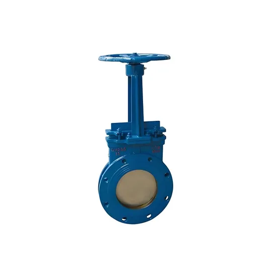 Soft Seal Resilient Seat Ductile Iron Pn10 Knife Gate Valve with Hand Wheel