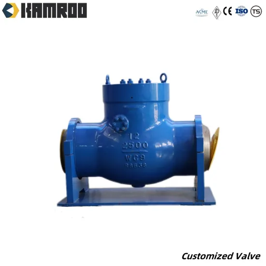 ASTM Hydraulic High Pressure Seal OEM/ODM Full Welded Power Plant Forged Steel Swing Check Valve