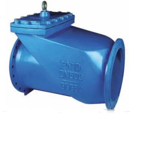 Swing Check Valve Double Flange Duct Iron Large Size