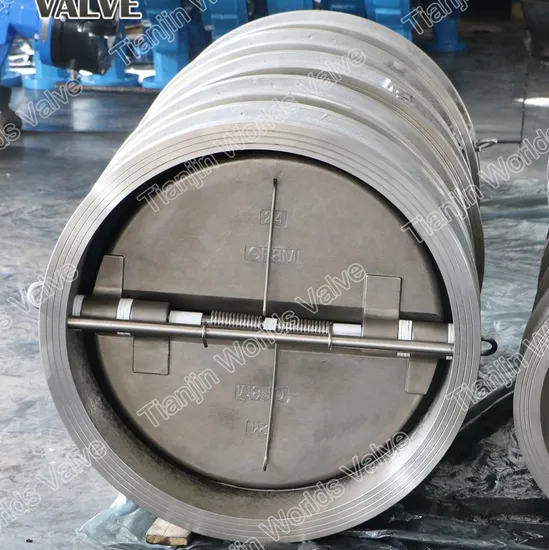 Stainless Steel CF8/CF8m Cast Ductile Iron Wafer Type Duplex Butterfly Double Door Disc Dual Plate/Flap/ Swing Check Valve Pn10/Pn16 or 10K/16K Class150 150lb