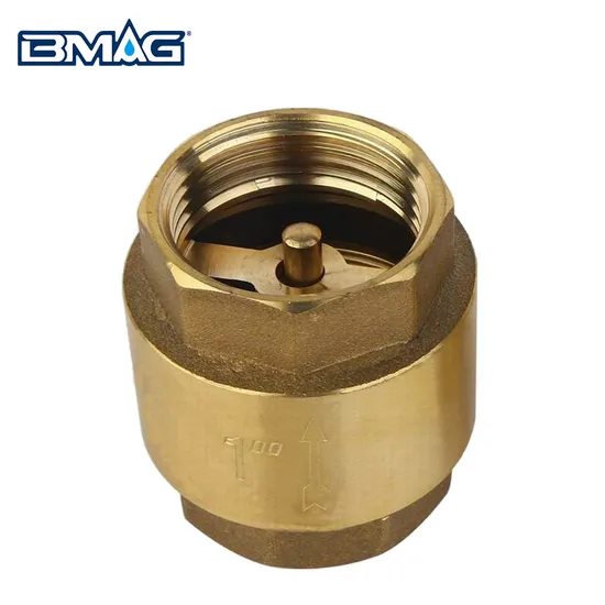 1/2"-4" Vertical Brass Non Return Valve Brass Check Valve with Copper Core