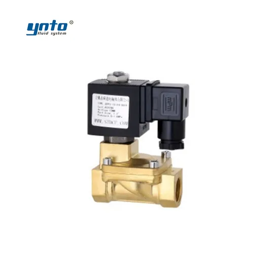 Ynto Pilot Operated Diaphragm Brass Normally Open or Normally Closed Solenoid Valve Water 220V 12V Solenoid Valve for Alcohol