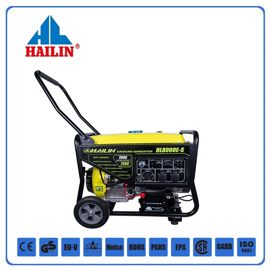 100% Copper Alternator Gasoline Powered Portable Generator 2kw to 8kw