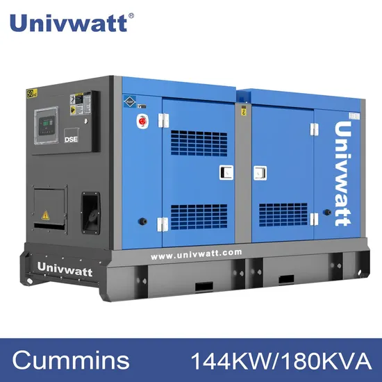 Common Power Supply Cummins Silent Diesel Generator Set 144kw 180kVA Outdoor