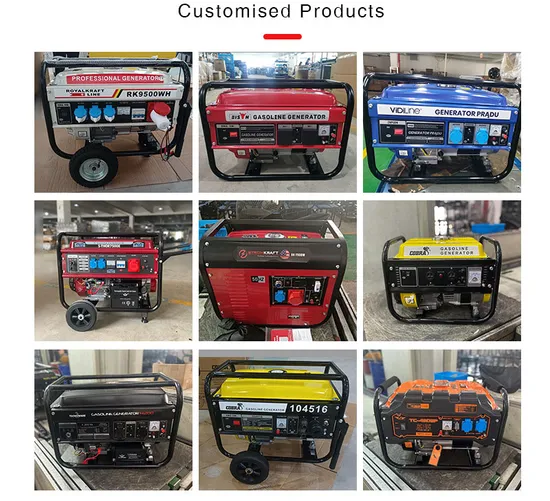 Portable 3kw Single-Phase 3-Phase 110V 220V Silent Small Household Gas Gasoline Generator for Baisen Camping Vehicle