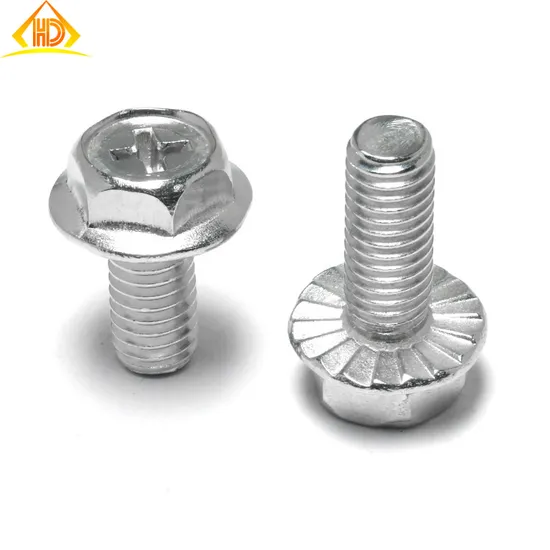 Hand Supply Multiple Use 18-8 Stainless Steel M8 M10 M12 Cap Serrated Phillips Hex Head Flange Bolt