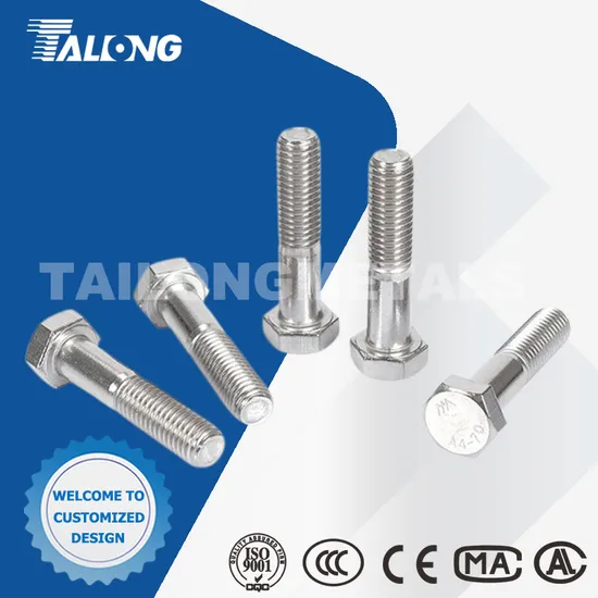 High Tensil Fasteners Hexagon Head Half-Tooth Screws Hexagon Bolt Hex Bolt Threaded Rod
