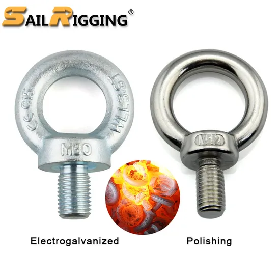 Wholesale Hardware Rigging DIN580 Carbon Steel Drop Forged Galvanized Lifting Eye Bolt with Metric Thread