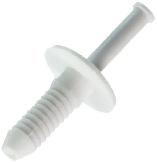 3/4" Nylon Rivet White High-Impact Thermoplastic