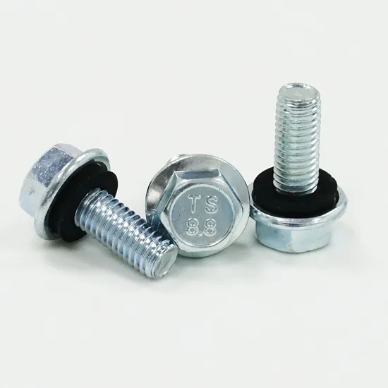 Metric Standard M8-1.25X20 Grade 8.8 Steel Hex Flange Head Grain Silo Bolt