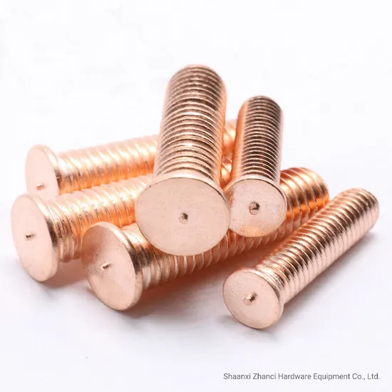 Hot Sale ISO13918 PT Copper/Brass Weld Screw Welding Threaded Stud M3-M8