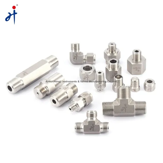 304/316 Stainless Steel Hex Nipple Pipe Fittings NPT/BSPT Male Thread Connectors